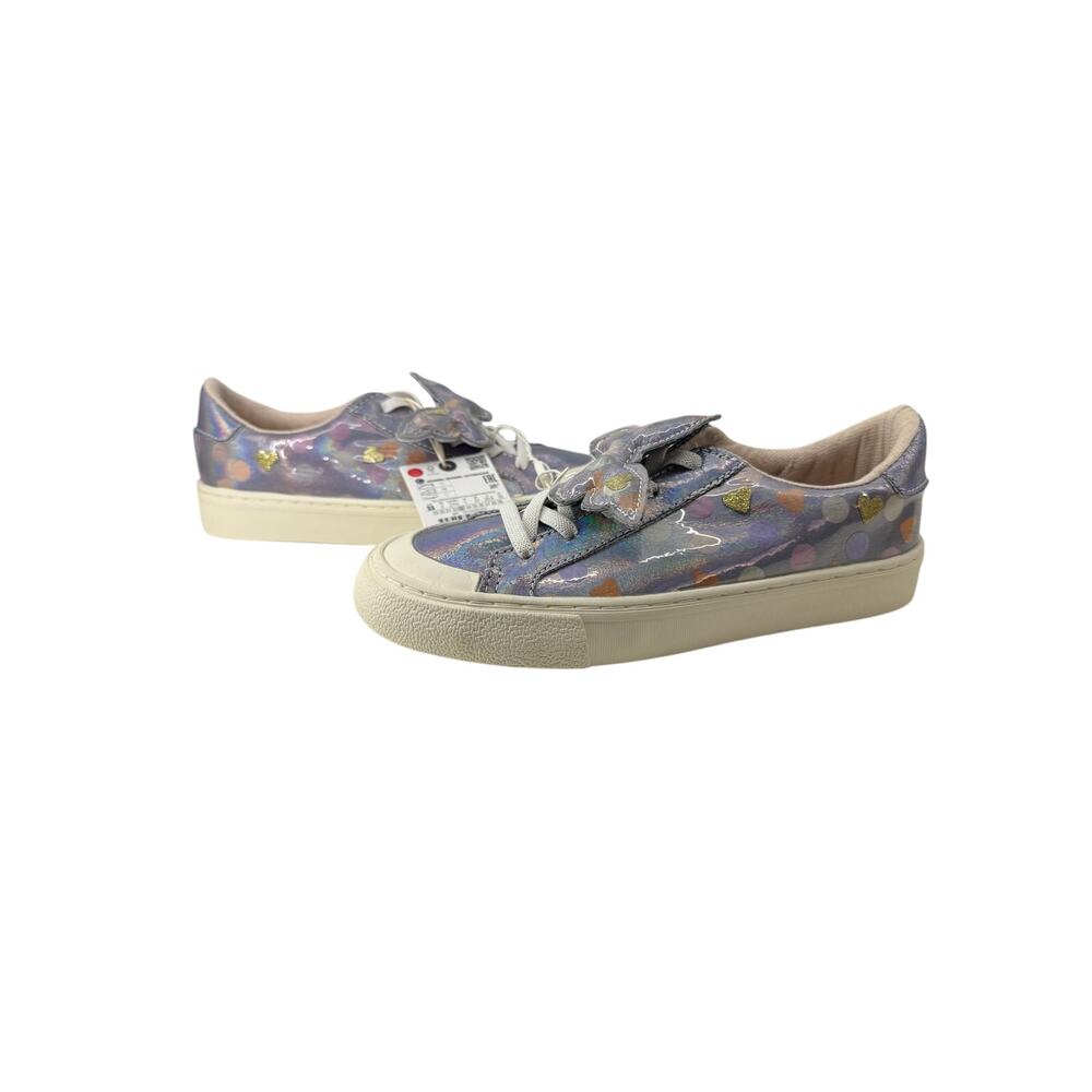 Zara Kids Holographic With Butterfly Sneakers Shoes EUR 30